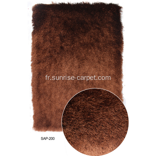 Polyester Soie Shaggy Plain Color Carpet